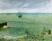 James Abbott McNeil Whistler Symphony in Grey and Green oil painting